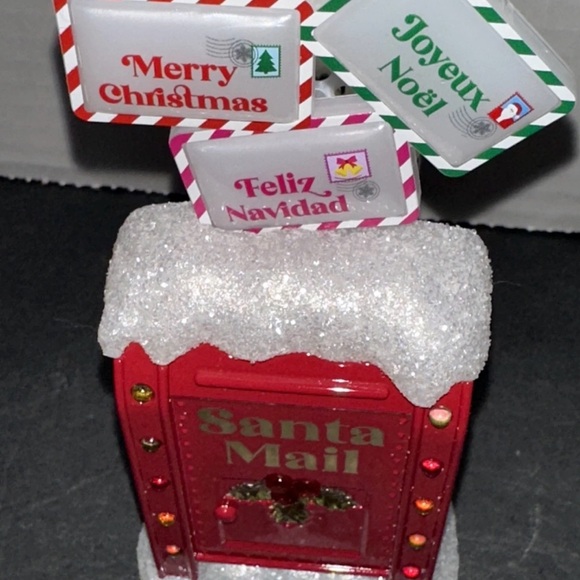 Red Santa Mail Mailbox with Holiday Greetings - Picture 5 of 11